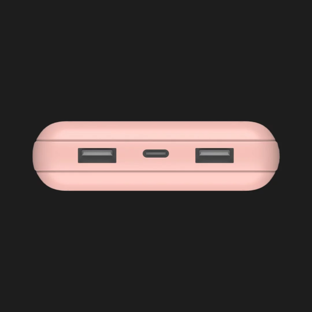 Портативний акумулятор Power Bank Belkin 20000mAh, 15W, Dual USB-A, USB-C (Rose Gold)