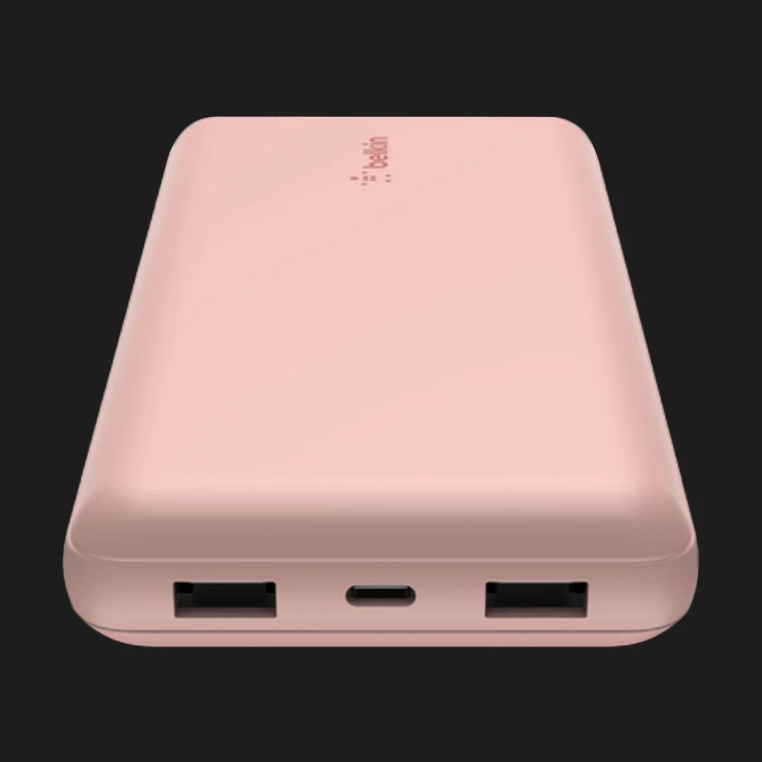 Портативний акумулятор Power Bank Belkin 20000mAh, 15W, Dual USB-A, USB-C (Rose Gold)
