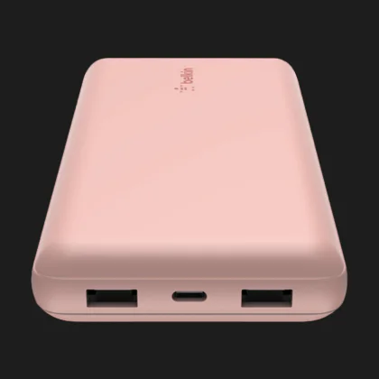 Портативный аккумулятор Power Bank Belkin 20000mAh, 15W, Dual USB-A, USB-C (Rose Gold) в Виноградове