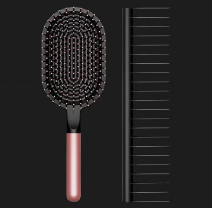 Набір щіток Dyson-designed Paddle brush and Detangling comb Rosе/Black (965003-05)