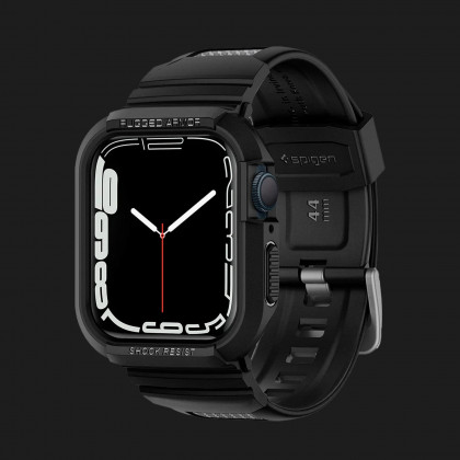 Чохол-ремінець Spigen Rugged Armor Pro для Apple Watch 44/45mm (Black) у Вараші