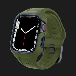 Чехол-ремешок Spigen Liquid Air Pro для Apple Watch 45mm (Moss Green) в Сваляве