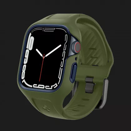 Чохол-ремінець Spigen Liquid Air Pro для Apple Watch 44/45mm (Moss Green) в Дубно