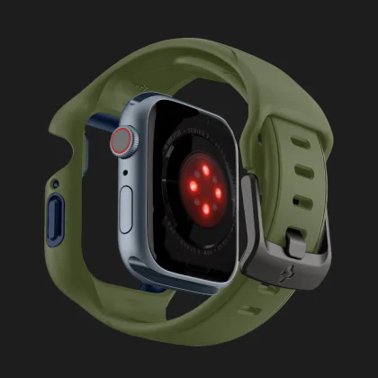 Чехол-ремешок Spigen Liquid Air Pro для Apple Watch 44/45mm (Moss Green) в Черкасах