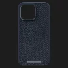 Чехол Elements Njord Salmon Leather MagSafe для iPhone 14 Pro (Black)