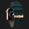 Ремешок Elements Njord Salmon Leather Strap для Apple Watch 49/46/45/44mm (Dark Green) (SL14122)