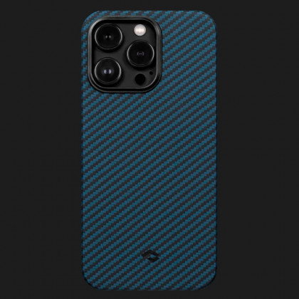 Чохол Pitaka MagEZ 3 Case для iPhone 14 Pro Max (Black/Blue Twill) в Кропивницькому