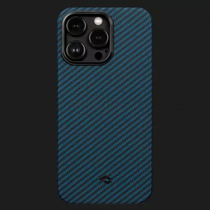 Чохол Pitaka MagEZ 3 Case для iPhone 14 Pro Max (Black/Blue Twill) в Нетішині
