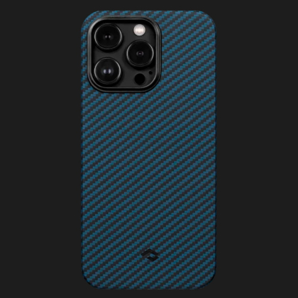 Чохол Pitaka MagEZ 3 Case для iPhone 14 Pro (Black/Blue Twill) у Луцьк