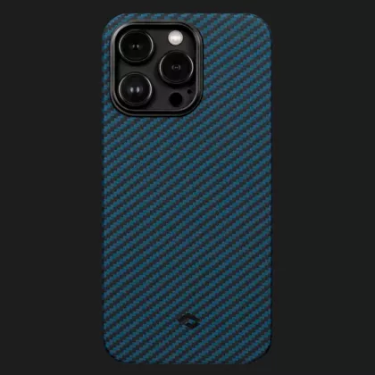 Чохол Pitaka MagEZ 3 Case для iPhone 14 Pro (Black/Blue Twill) в Червонограді