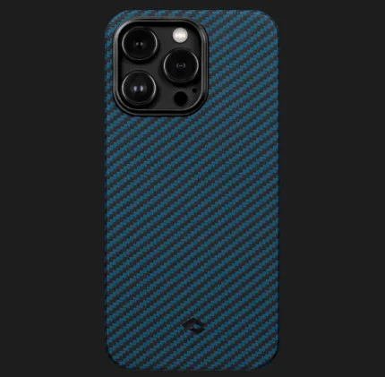 Чохол Pitaka MagEZ 3 Case для iPhone 14 Pro (Black/Blue Twill)