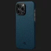 Чехол Pitaka MagEZ 3 Case для iPhone 14 Pro (Black/Blue Twill)