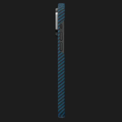 Чохол Pitaka MagEZ 3 Case для iPhone 14 Pro (Black/Blue Twill)