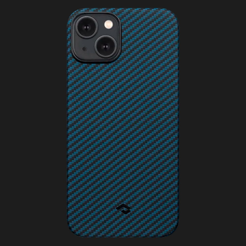 Чохол Pitaka MagEZ 3 Case для iPhone 14/13 (Black/Blue Twill)