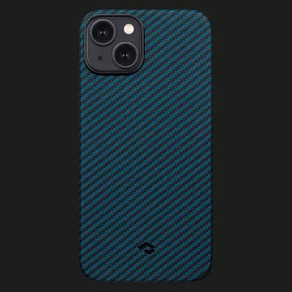Чехол Pitaka MagEZ 3 Case для iPhone 14/13 (Black/Blue Twill) в Вараше