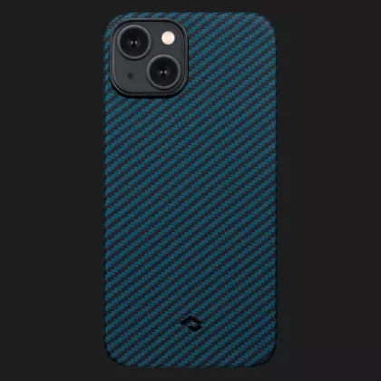 Чехол Pitaka MagEZ 3 Case для iPhone 14 Plus (Black/Blue Twill) в Дубно