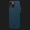 Чехол Pitaka MagEZ 3 Case для iPhone 14 Plus (Black/Blue Twill)
