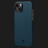 Чохол Pitaka MagEZ 3 Case для iPhone 14/13 (Black/Blue Twill)