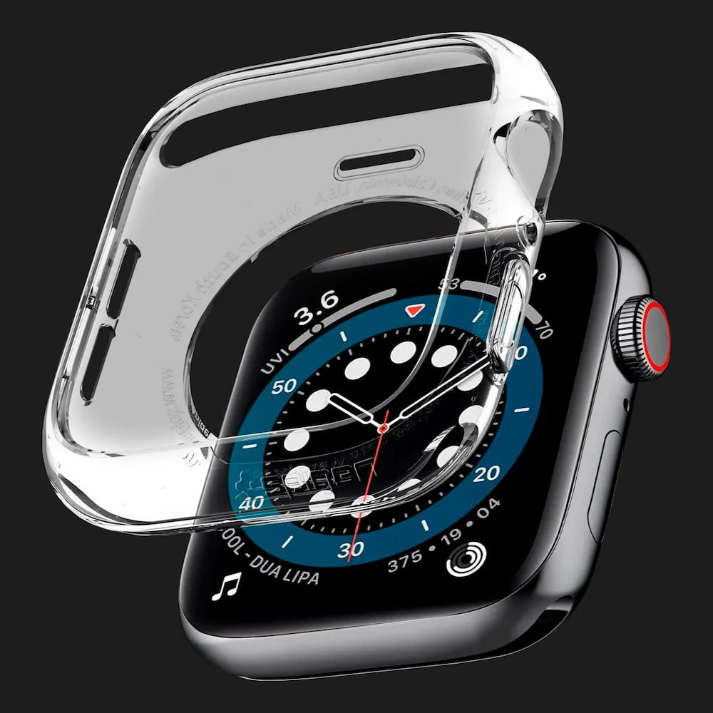 Чехол Spigen Liquid Crystal Case для Apple Watch 44/45mm (Crystal Clear) (ACS04196)