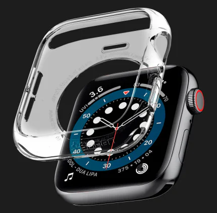Чохол Spigen Liquid Crystal Case для Apple Watch 44/45mm (Crystal Clear) (ACS04196)