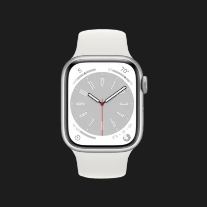 б/у Apple Watch Series 8 45mm Silver Aluminum Case with White Sport Band (MP6N3/MP6Q3/MP6P3)