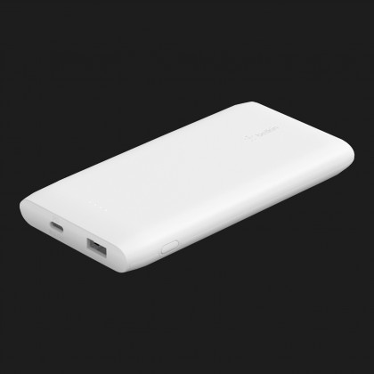 Портативний акумулятор Power Bank Belkin 10000mAh, 18W, USB-A, USB-C (White)