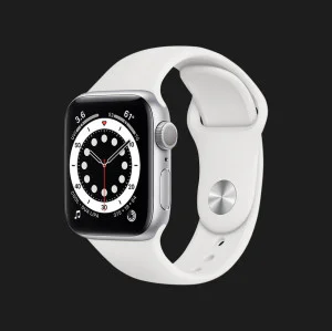 б/у Apple Watch SE, 40мм, Silver with White Sport Band (MYDM2) (Как Новый)