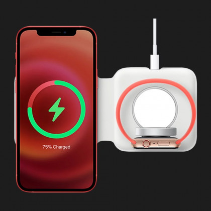 Оригінальний безпровідний зарядний пристрій Apple MagSafe Duo Charger для iPhone (MHXF3)