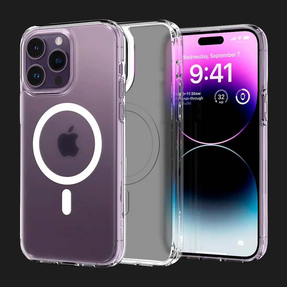 Чехол Spigen Ultra Hybrid Magsafe для iPhone 14 Pro (Frost Clear)
