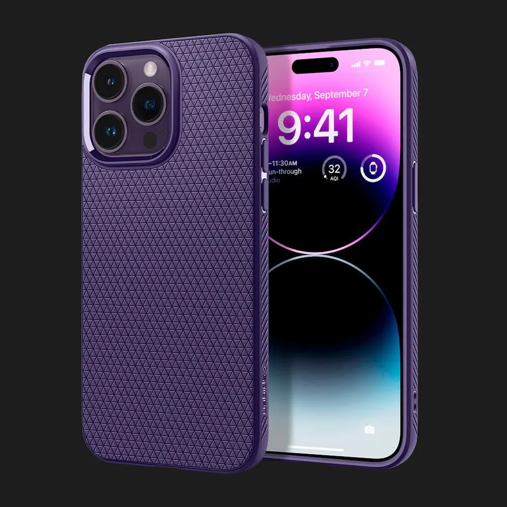 Чохол Spigen Liquid Air для iPhone 14 Pro (Deep Purple)