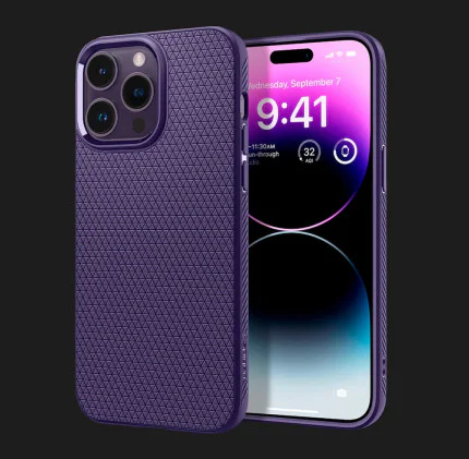 Чохол Spigen Liquid Air для iPhone 14 Pro Max (Deep Purple)