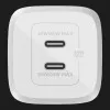 Зарядний пристрій Belkin 65W GAN PD PPS Dual USB-С - USB-С 2m (White)