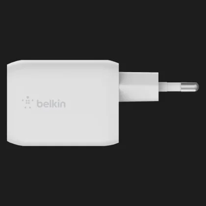Зарядний пристрій Belkin 65W GAN PD PPS Dual USB-С - USB-С 2m (White)