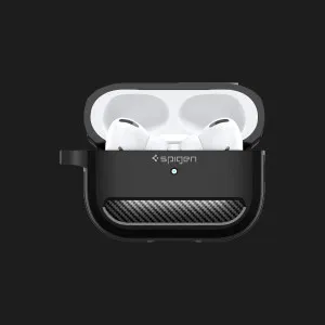 Защитный чехол Spigen Rugged Armor для AirPods Pro 2 (2nd/1st gen) (Black) в Луцке