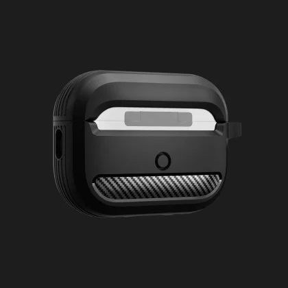 Захисний чохол Spigen Rugged Armor для AirPods Pro 2 (2nd/1st gen) (Black) в Новому Роздолі