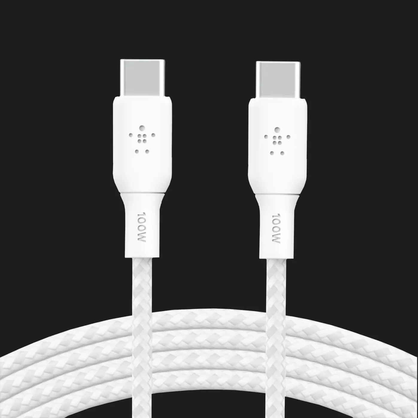 Кабель Belkin Braided USB-C 100W 3m (White)