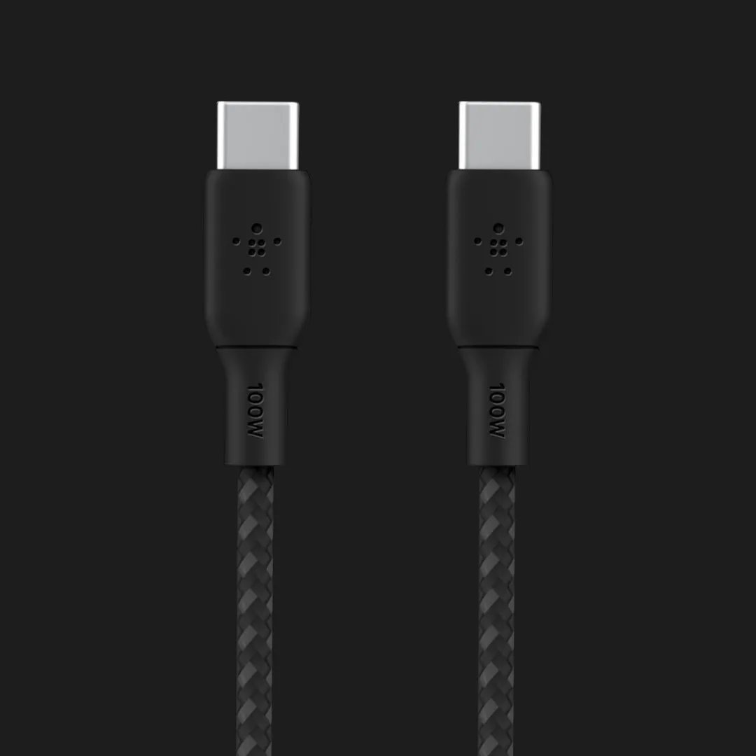 Кабель Belkin Braided USB-C 100W 3m (Black)