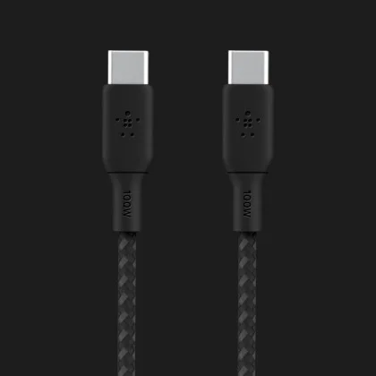 Кабель Belkin Braided USB-C 100W 3m (Black)