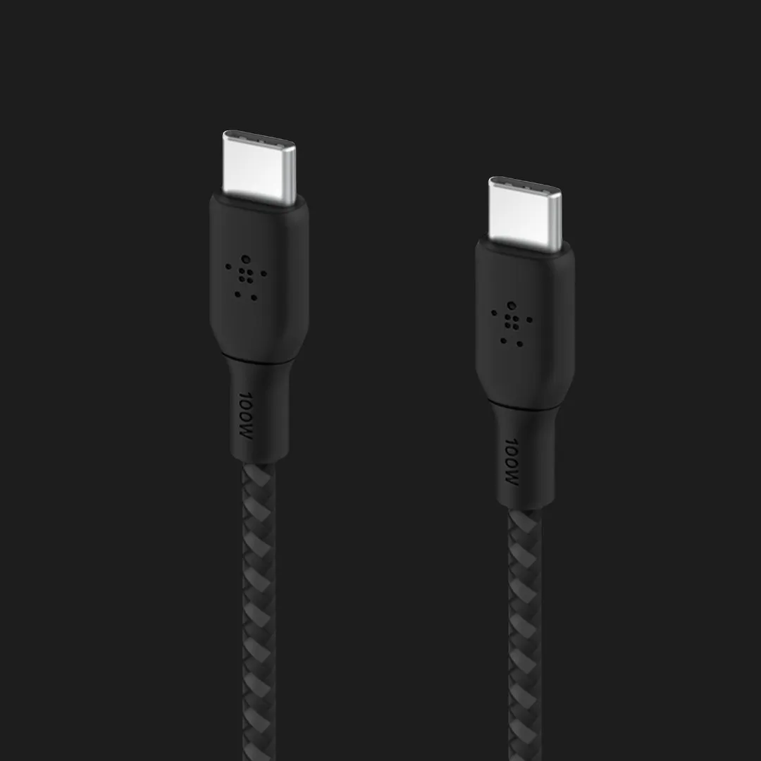 Кабель Belkin Braided USB-C 100W 3m (Black)