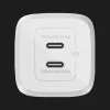 Зарядний пристрій Belkin Home Charger 45W GAN PD PPS Dual USB-С (White)