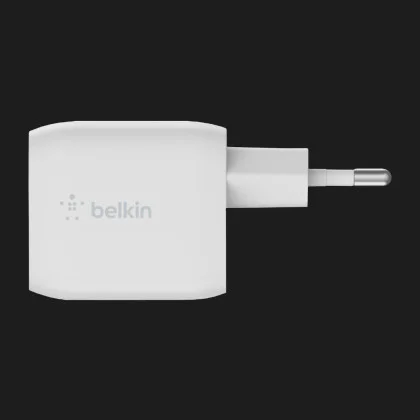Зарядний пристрій Belkin Home Charger 45W GAN PD PPS Dual USB-С (White)