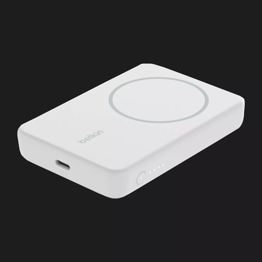 Безпровідний повербанк Power Bank Belkin MagSafe Wireless with Stand (5000mAh) (White)