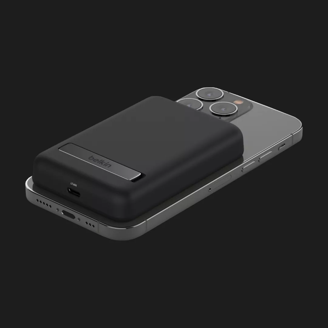 Безпровідний повербанк Power Bank Belkin MagSafe Wireless with Stand (5000mAh) (Black)