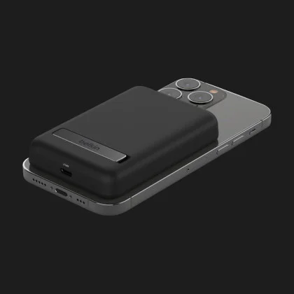Безпровідний повербанк Power Bank Belkin MagSafe Wireless with Stand (5000mAh) (Black)