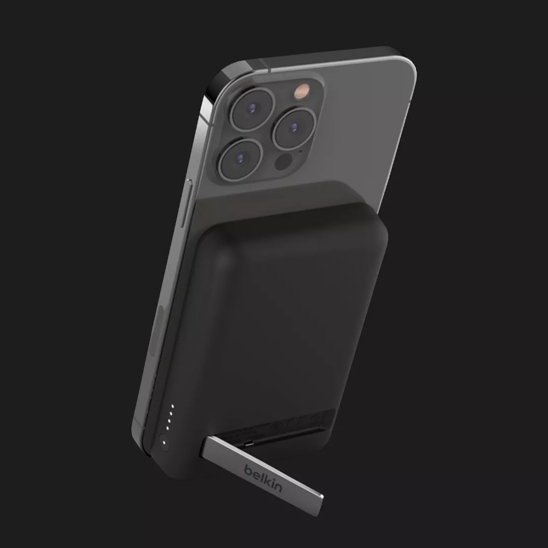 Безпровідний повербанк Power Bank Belkin MagSafe Wireless with Stand (5000mAh) (Black)