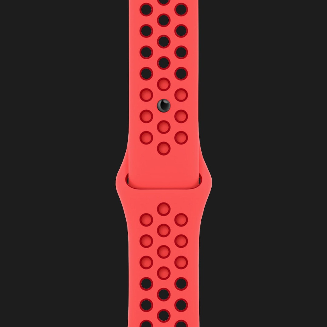 Оригінальний ремінець для Apple Watch 38/40/41 mm Nike Sport Band (Bright Crimson/Gym Red)