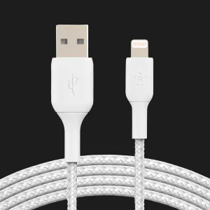 Кабель Belkin Braided Lightning Cable 1m (White) в Луцке
