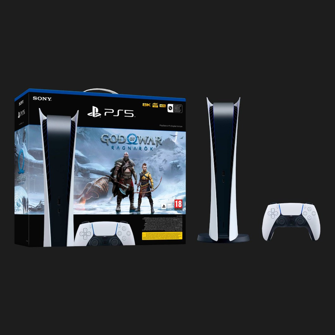 Ігрова приставка Sony PlayStation 5 (Digital Edition) (825GB) + God of War Ragnarok Bundle