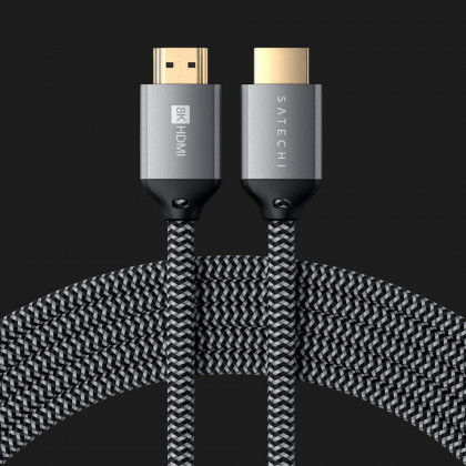 Satechi 8K HDMI Ultra High Speed Cable Space Gray (ST-8KHC2MM) у Львові