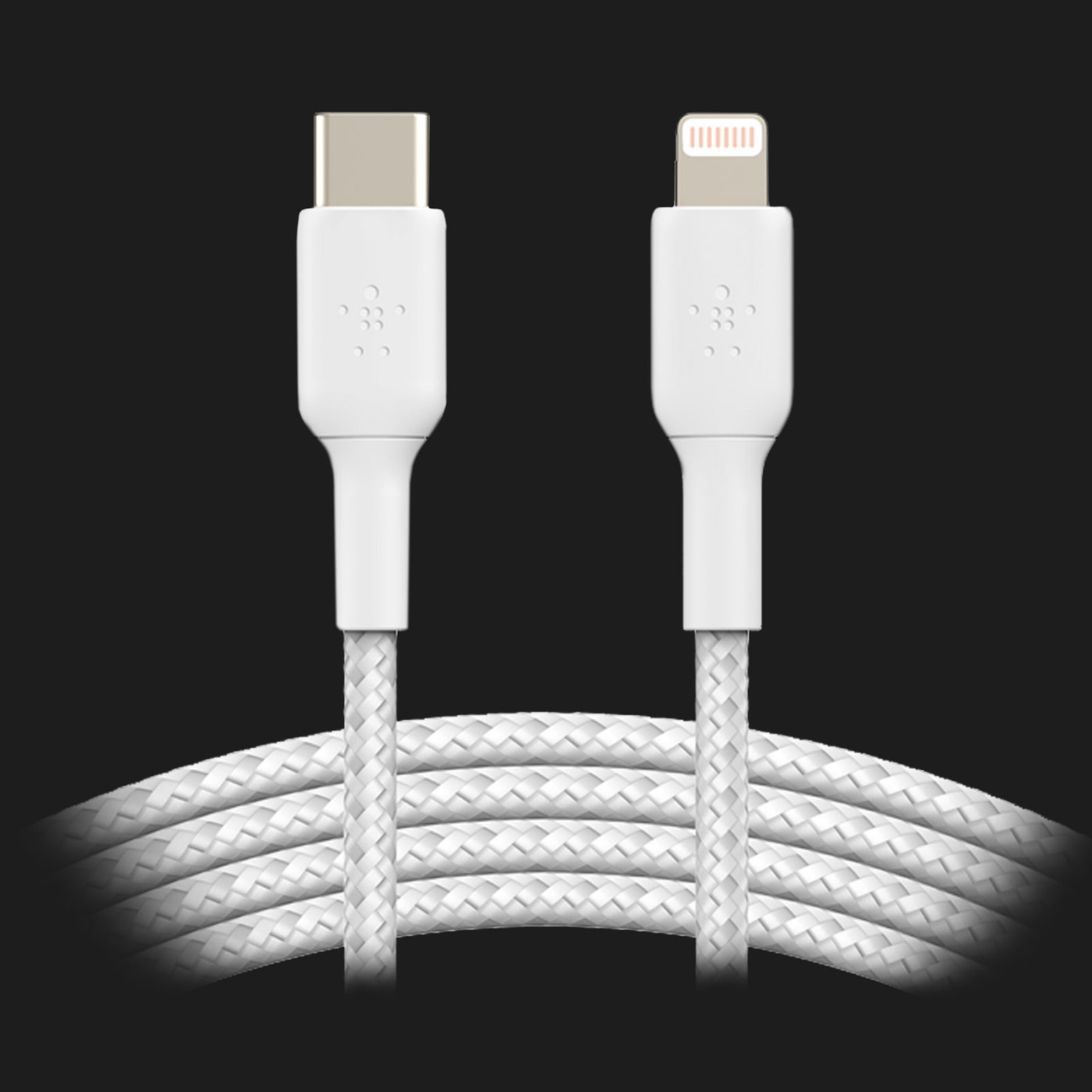 Кабель Belkin Braided USB-С to Lightning 2m (White)